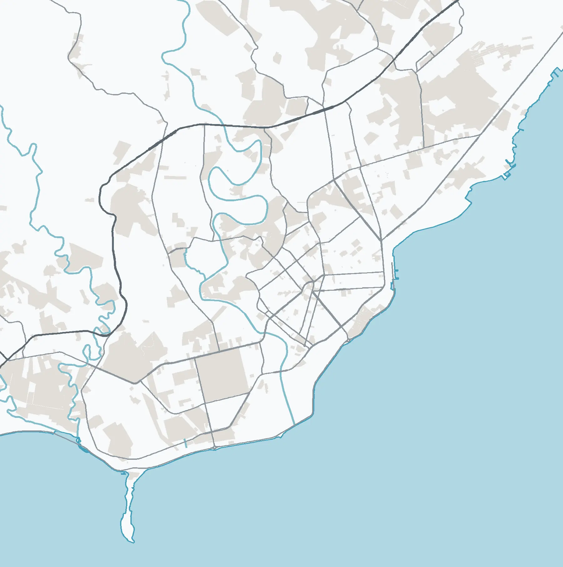 Map of Davao City and Samal Island